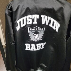 Mens Oakland Raiders Mitchell&ness Throwback Satin Jacket
